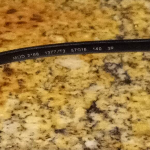 Versace Cat Eye Black Gold Polarized 2168 1377-T3 57-16-140 3P Sunglasses - Picture 8 of 13